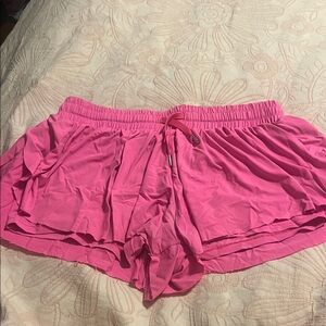 Vibrant Pink Women's Athletic Shorts